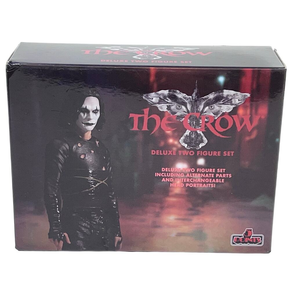 5 POINTS The Crow Deluxe Figure Set 3.75" Eric Draven Mezco Collectable New